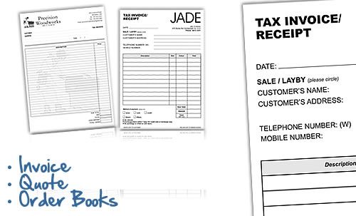 Invoice, Quote & Order Books  Printing